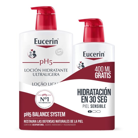 Eucerin® ph5 Ultra Light Moisturizing Lotion 1000ml + 400ml