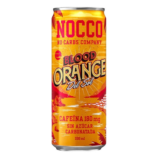 Nocco Bebida Energetica Blood Orange Sol BCAA 330ml