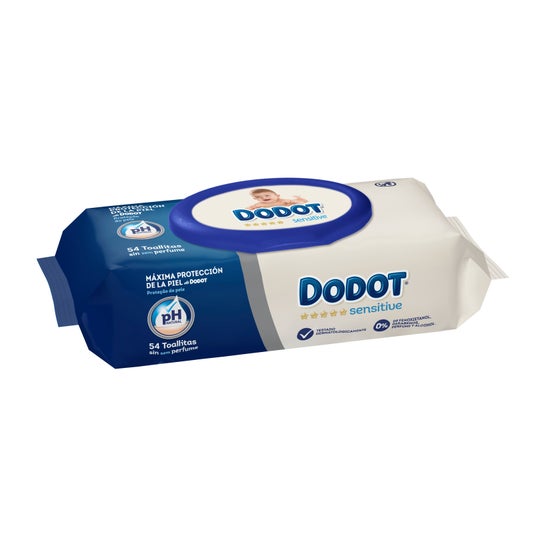 Dodot Toallitas Sensitive Recambio sin Perfume 54uds