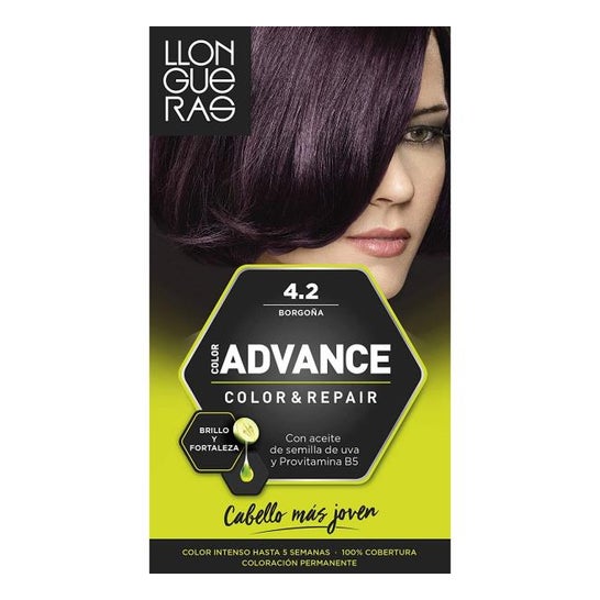 Llongueras Color Advance Hair Dye N4.2 Burgundy1ud