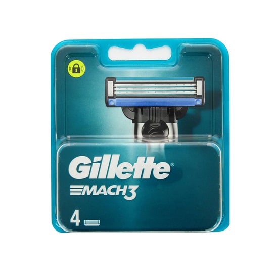 Gillette Mach 3 Hoja de Afeitar 4uds