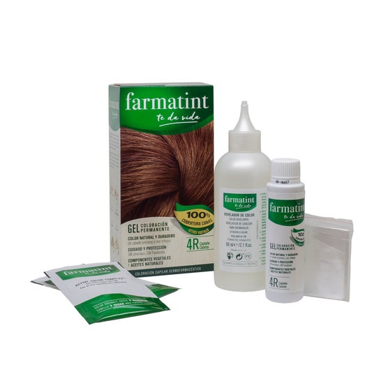 Farmatint Gel 4 R Castaño Cobrizo 135 ml