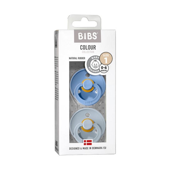 Lätzchen Baby Blau & Hellblau Schnuller Pack 0-6m T1 2St