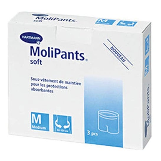 MoliPants Sl/Inc Soft Adulto Talla Media 3uds