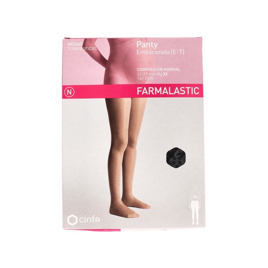 Farmalastic pregnant pantyhose (E-T) normal compression T-medium black