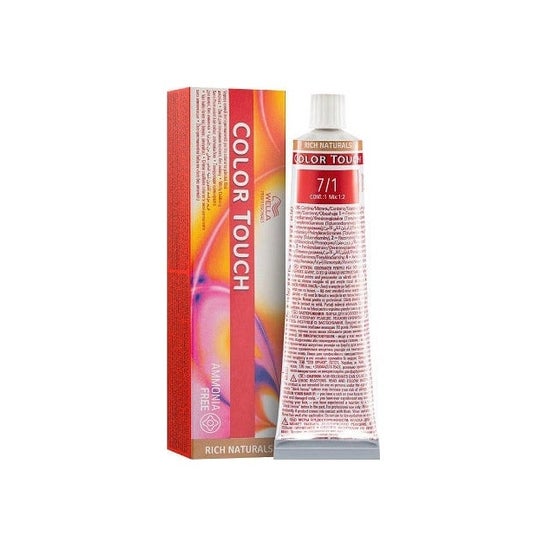 Wella Color Touch Rich Natural Ammonia Free Dye 7/1 60ml