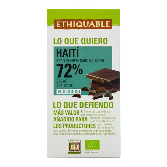 Ethiquable Choco Nego Bio 72% Haïti 100g