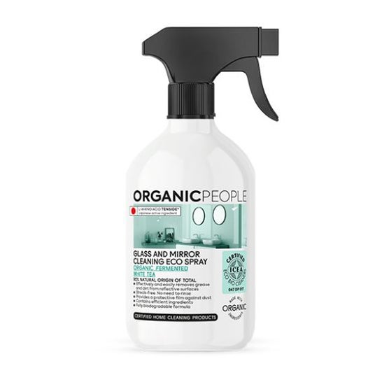 Organic People Organic Glass Cleaner Spray al tè bianco 500ml