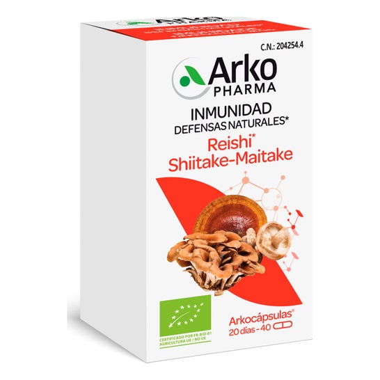 Arkocapsule Shiitake Maitake Reishi Bio 40caps