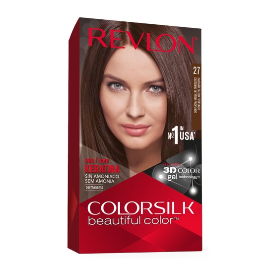Revlon Kit Tinte Colorsilk 27 Castaño Calido Profundo