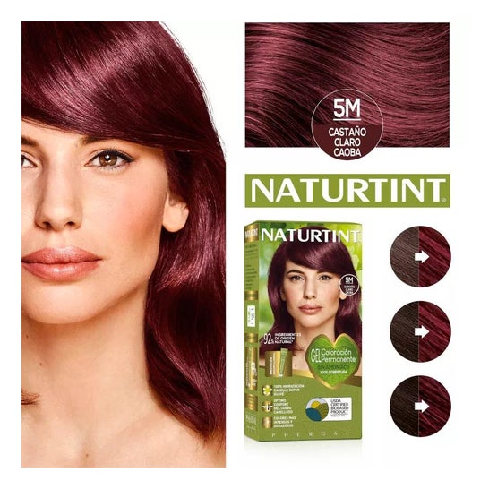 Naturtint Coloracion Permanente 5M Castaño Claro Caoba 170ml Naturtint Coloracion Permanente 5M Castaño Claro Caoba 170ml