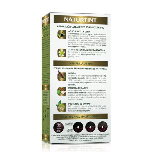 Naturtint Coloracion Permanente 5M Castaño Claro Caoba 170ml Naturtint Coloracion Permanente 5M Castaño Claro Caoba 170ml