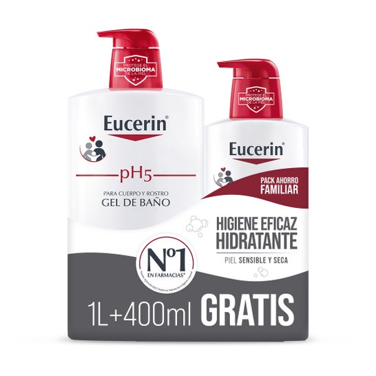 Eucerin® Family Pack Bath Gel 1l + 400ml