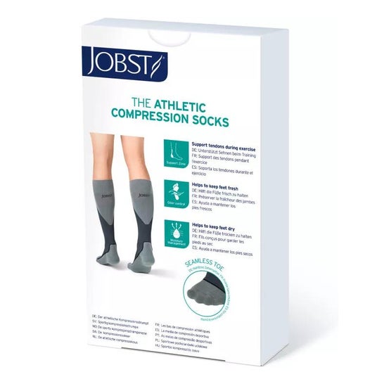 Jobst Sport Ccl2 Calcetín Negro Gris Talla S 1 Par Jobst Sport Ccl2 Calcetín Negro Gris Talla S 1 Par