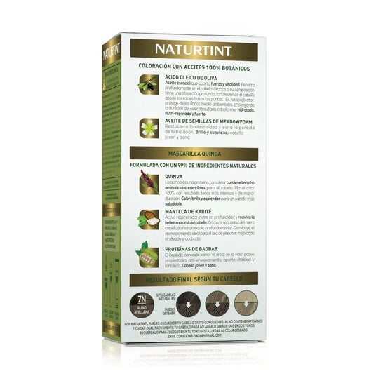 Naturtint Coloracion Permanente 7N Rubio Avellana 170ml Naturtint Coloracion Permanente 7N Rubio Avellana 170ml