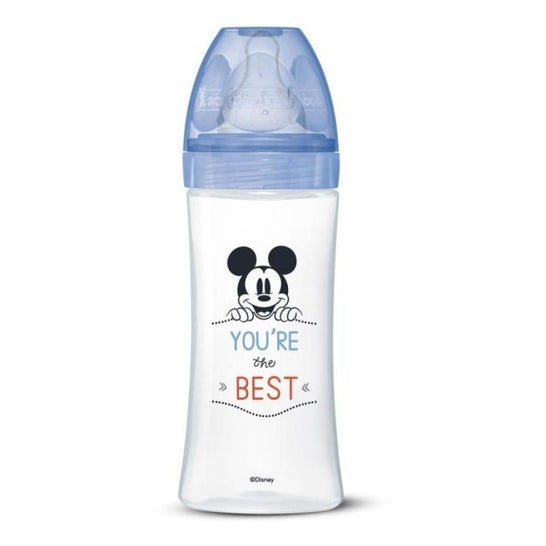 Dodie Baby Bottle Initiation 330ml Mickey Blue oltre i 6 mesi 1ud
