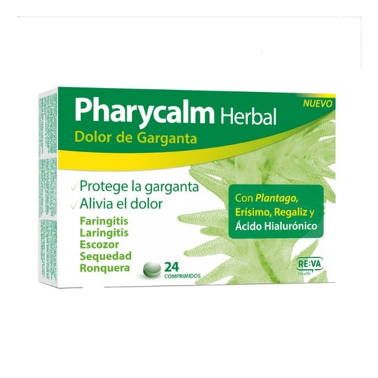 Pharycalm Kräuter Plantaga Erysimum Süßholz 24 Tabletten
