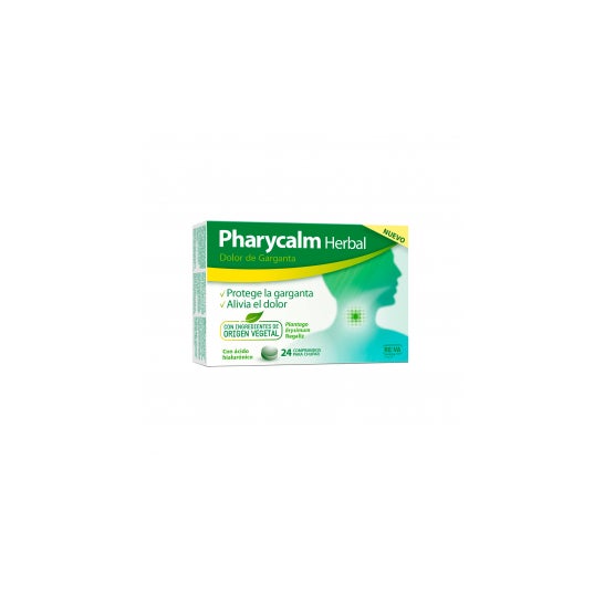 Pharycalm Herbal Plantaga Erysimum Regaliz 24 Comprimidos