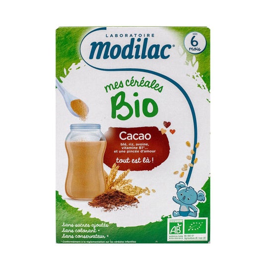 Modilac Mes Céréales Du Soir Bio Cacao 250 g