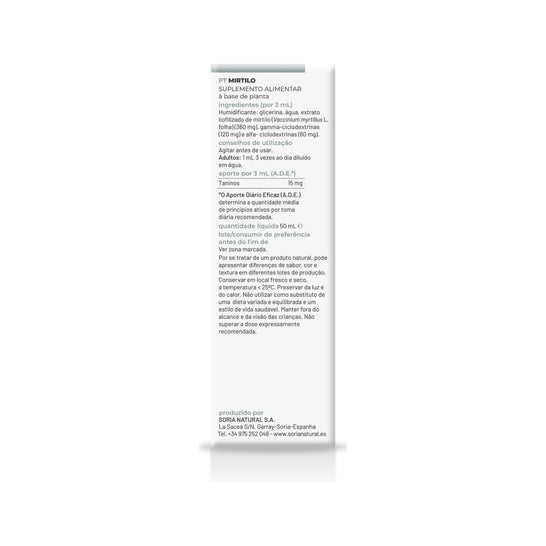 Soria Natural Arándano Extracto 50 ml