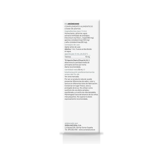 Soria Natural Arándano Extracto 50 ml