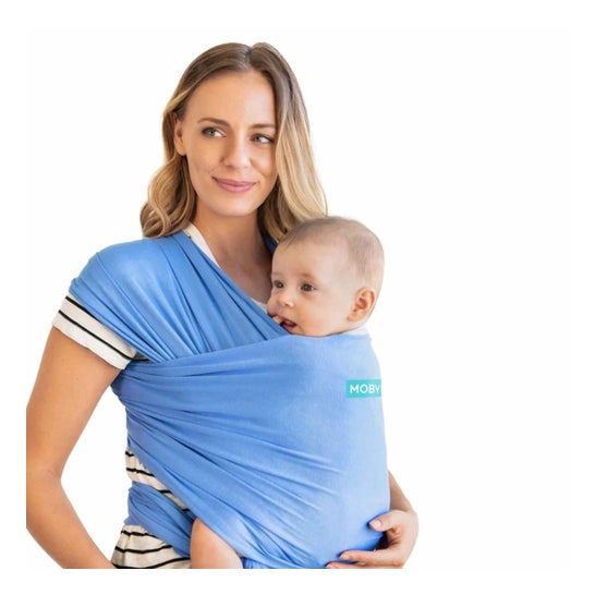 Moby Baby Sling Elastisk vikle Evolution Cornflower 1 stk