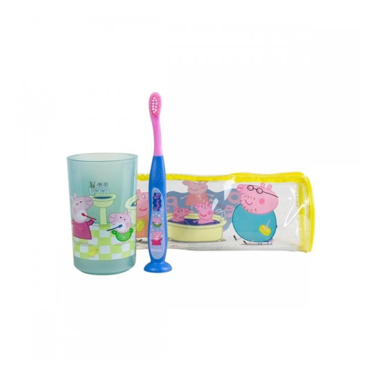 Tinokou Peppa Pig Toiletry Set Peppa Pig Cup + Toothbrush + Case