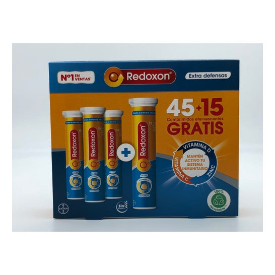 Redoxon Extra Kotflügel Orange 45 Comp Brausetabletten + 15 Stck