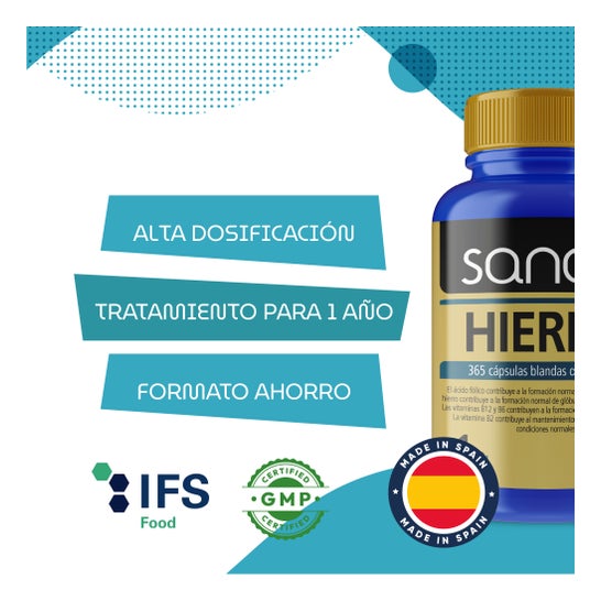Sanon Hierro 365 cápsulas blandas