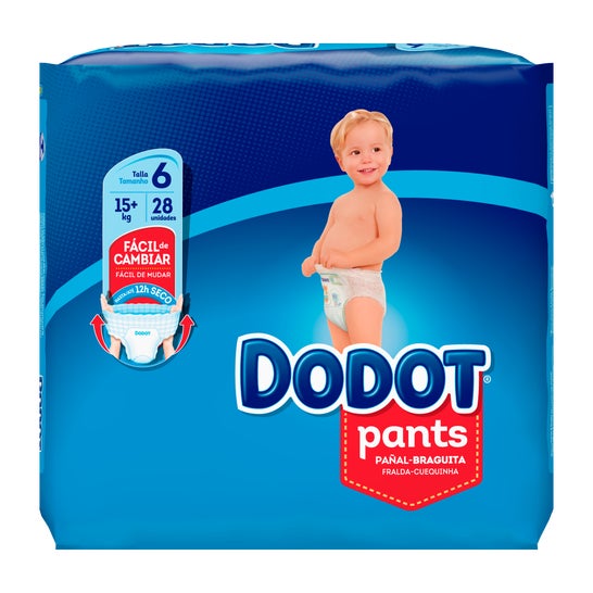 Pañal Infantil Dodot Pants T- 6 +15 Kg 28 U