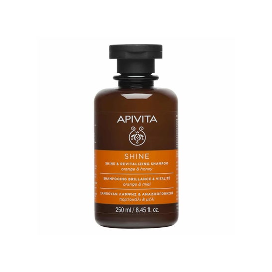 Shampoo Apivita Gloss & Vitality Shampoo all'arancia e miele 250ml