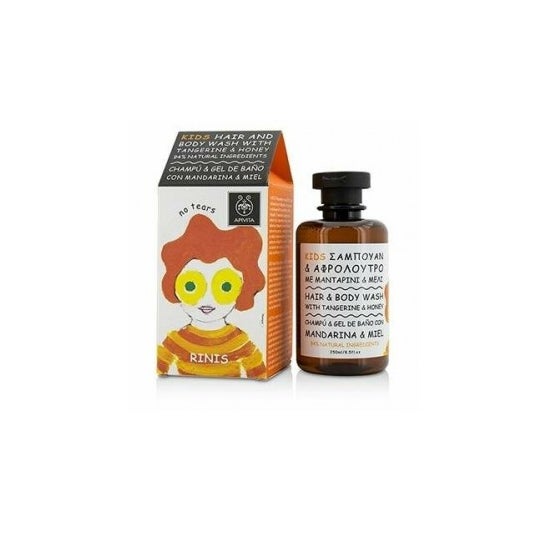 Apivita Kids shampoo gel with tangerine and honey 250ml