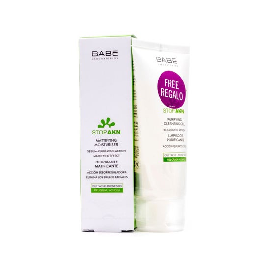 Babe Pack Stop AKN Mattifying Moisturizer + Cleansing Gel