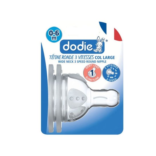 Dodie Initiation+ Tetinas Flujo Lento 2 uds