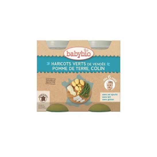 Babybio Menu Legu/Colin Sauv2X200g