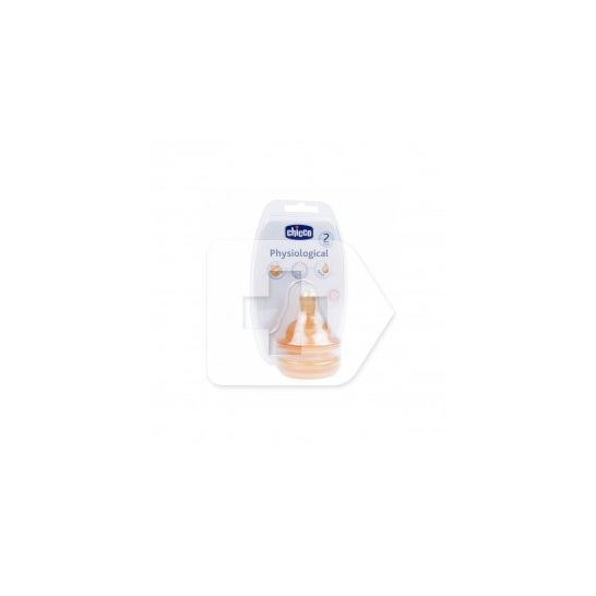 Chicco® Tetina Fisiológica Caucho Flujo Rápido 2 uds