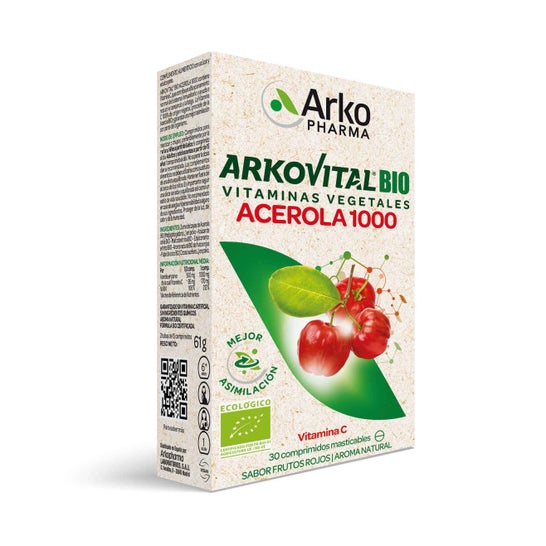 Arkopharma Arkovital BIO Acerola 1000 Vitamina C 30comp