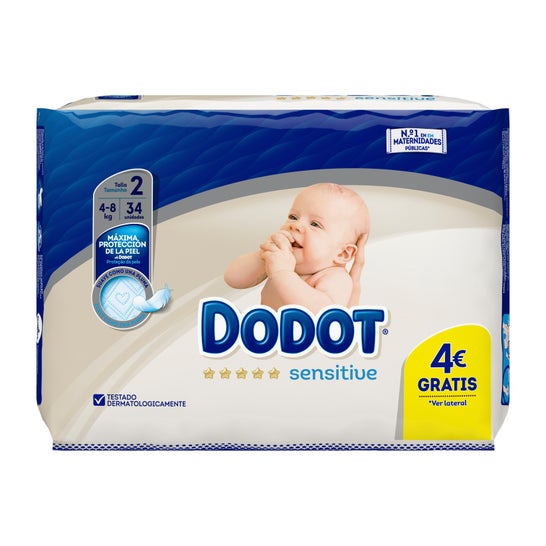 DODOT SENSITIVO R NAC T2 34 UD 3-6kg