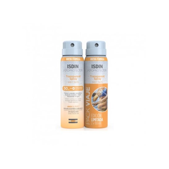 Isdin Transparent Spray Wet Skin SPF50 2x100ml