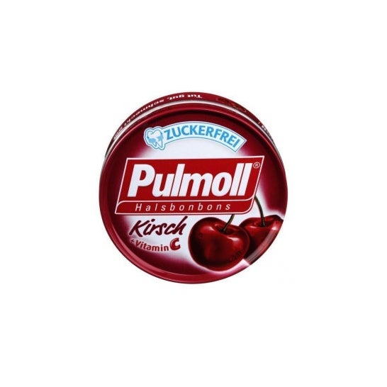 Pulmoll kers zonder suiker + vitamine C snoepjes