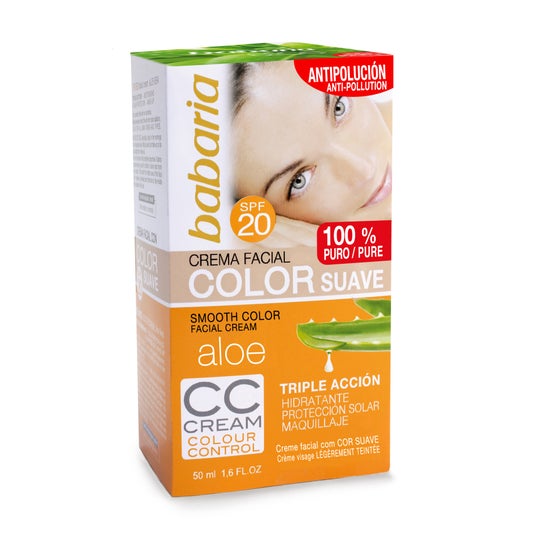 Babaria Aloe Vera Facial Cream Soft Color 50ml