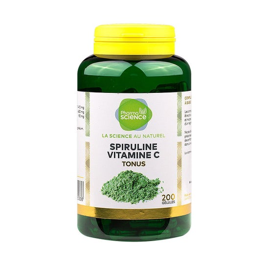 Pharmascience Spirulina Vitamina C Tonus 200 Cápsulas