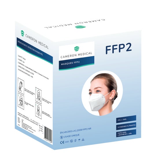 Cameron Medical FFP2 Maske hvid 50uts