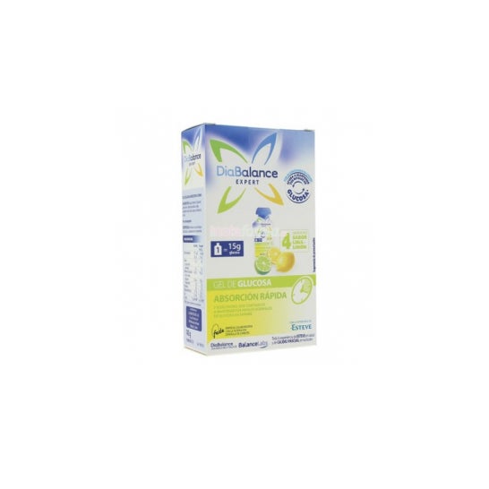 Diabalance Expert gel glucosa Absorción Rápida Lima Limón 4 uds