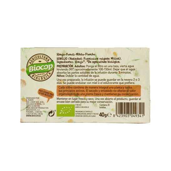 Biocop Fenchel Infusion Bio 20 Beutel