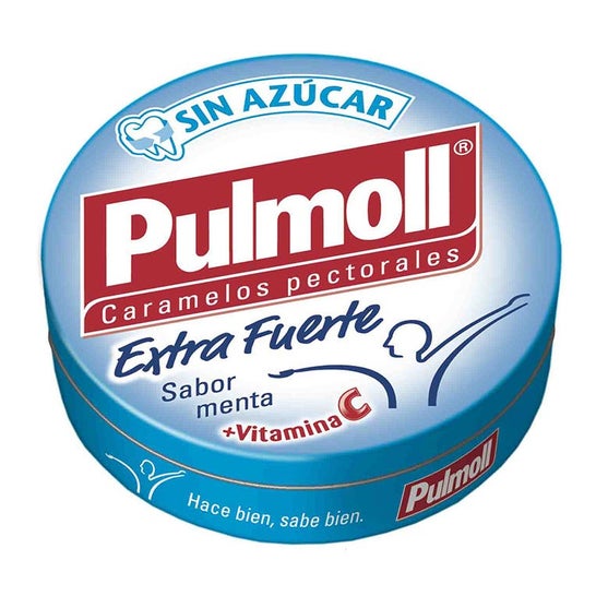 Pulmoll Ekstra stærk C-vitamin sukkerfri slik 45g
