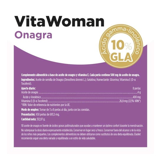 Eladiet oil de onagra bote 450 perlas Eladiet oil de onagra bote 450 perlas