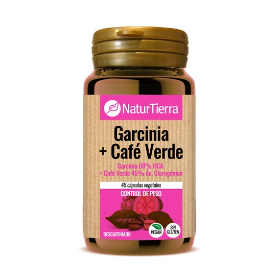 Naturtierra Garcinia + Groene Koffie 45 Groentencapsules