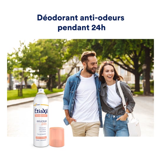 Etiaxil Desodorante Suave 24 H Sin Sales de Aluminio Aerosol 2 X150 ml