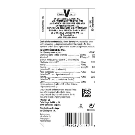 Solgar Fórmula VM-75 90 comp